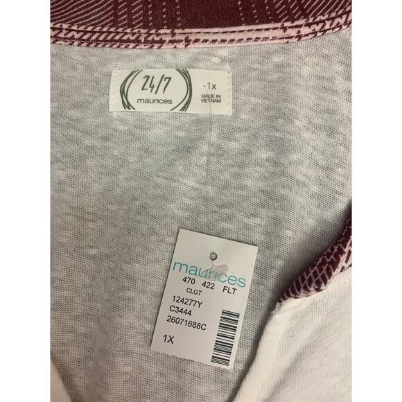 MAURICES Women’s Baseball Jersey / Size: 1X - Picture 3 of 6